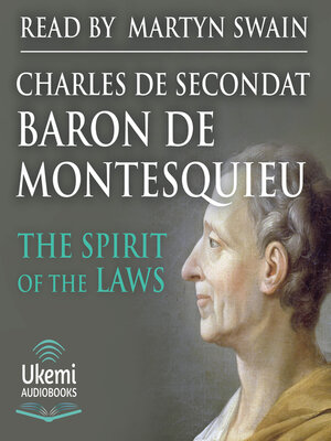 cover image of The Spirit of the Laws